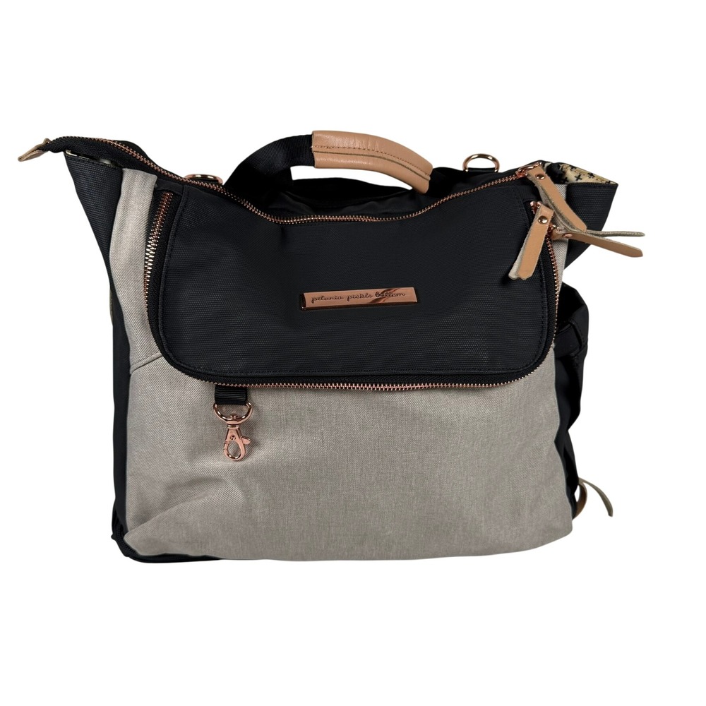 Petunia Pickle Bottom Pivot Pack Diaper Bag Sand/Black Large Backpack‎ Rose Gold